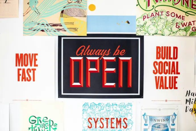 always be open sign